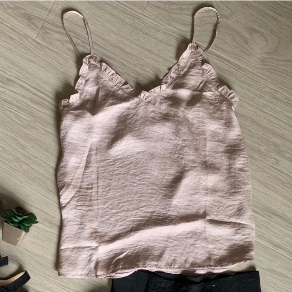 *V-Neck Ruffle Top